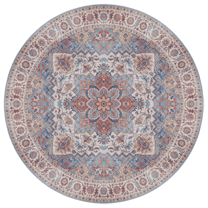 Rustic Jewel Round Carpet | Polyfibre Cashmere - The Carpetier™