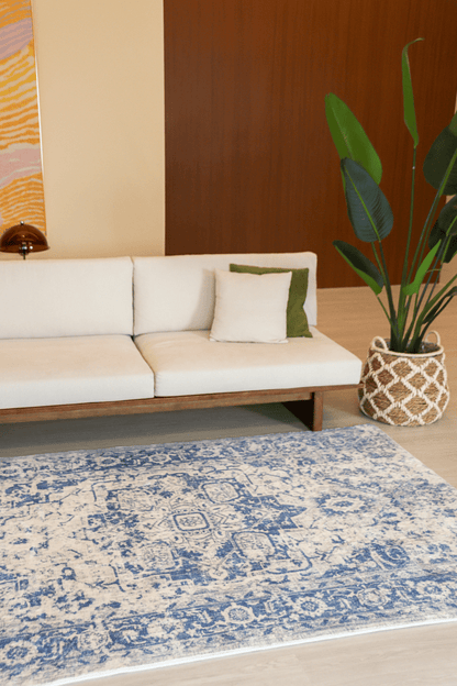 Rustic Sapphire Carpet | Polyfibre Cashmere - The Carpetier™