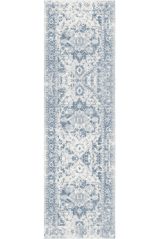 Rustic Sapphire Runner | Polyfibre Cashmere - The Carpetier™