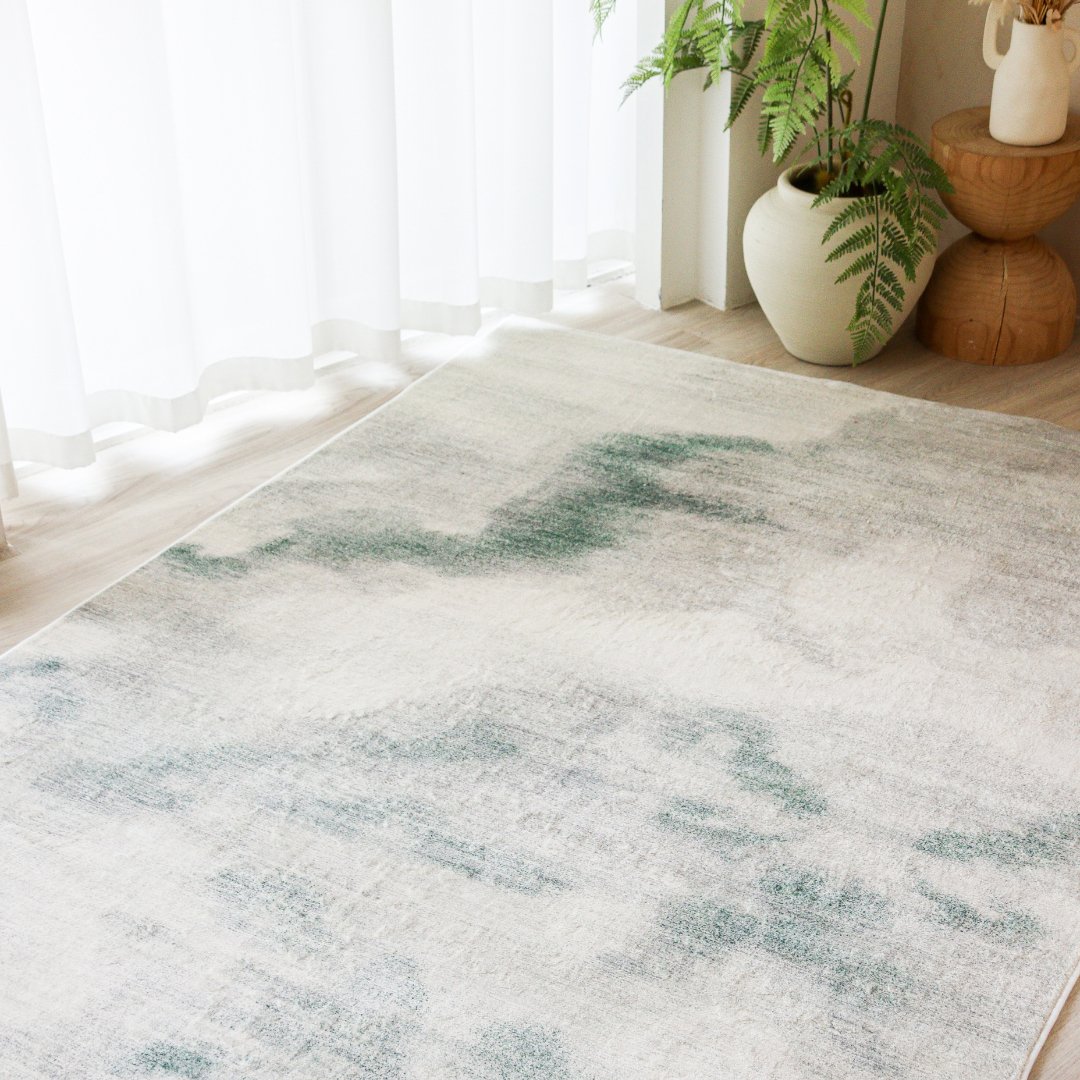 Sage Green Mist Carpet | Modern | Polyfibre Cashmere Series - The Carpetier™