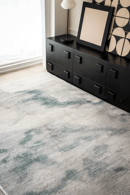 Sage Green Mist Carpet | Modern | Polyfibre Cashmere Series - The Carpetier™
