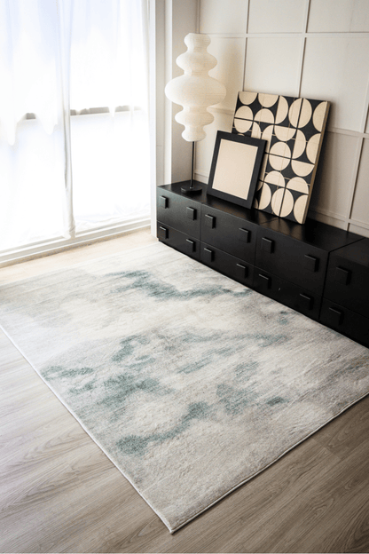 Sage Green Mist Carpet | Modern | Polyfibre Cashmere Series - The Carpetier™