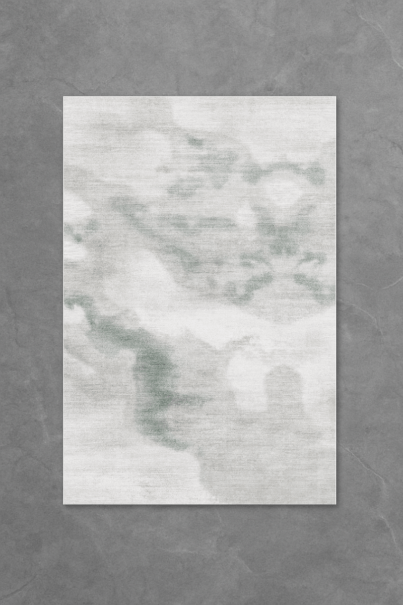 Sage Green Mist Floor Mat | Polyfibre Cashmere - The Carpetier™