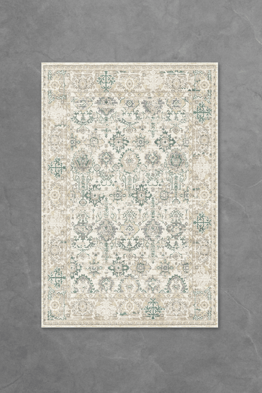 Sage Shiraz Floor Mat | Polyfibre Cashmere - The Carpetier™