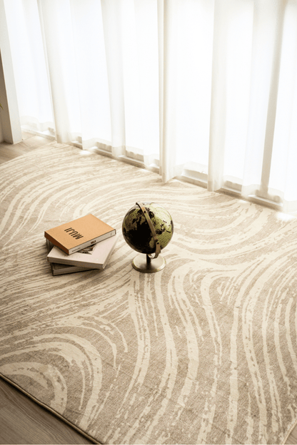 Sand Waves Carpet | Scandinavian | Polyfibre Cashmere Series - The Carpetier™