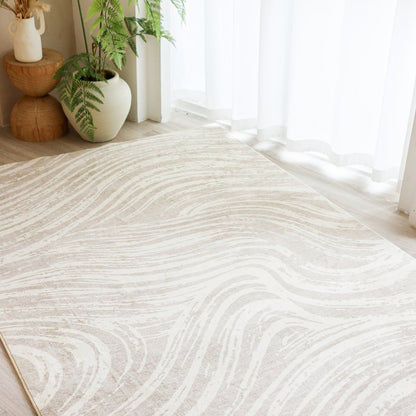 Sand Waves Carpet | Scandinavian | Polyfibre Cashmere Series - The Carpetier™