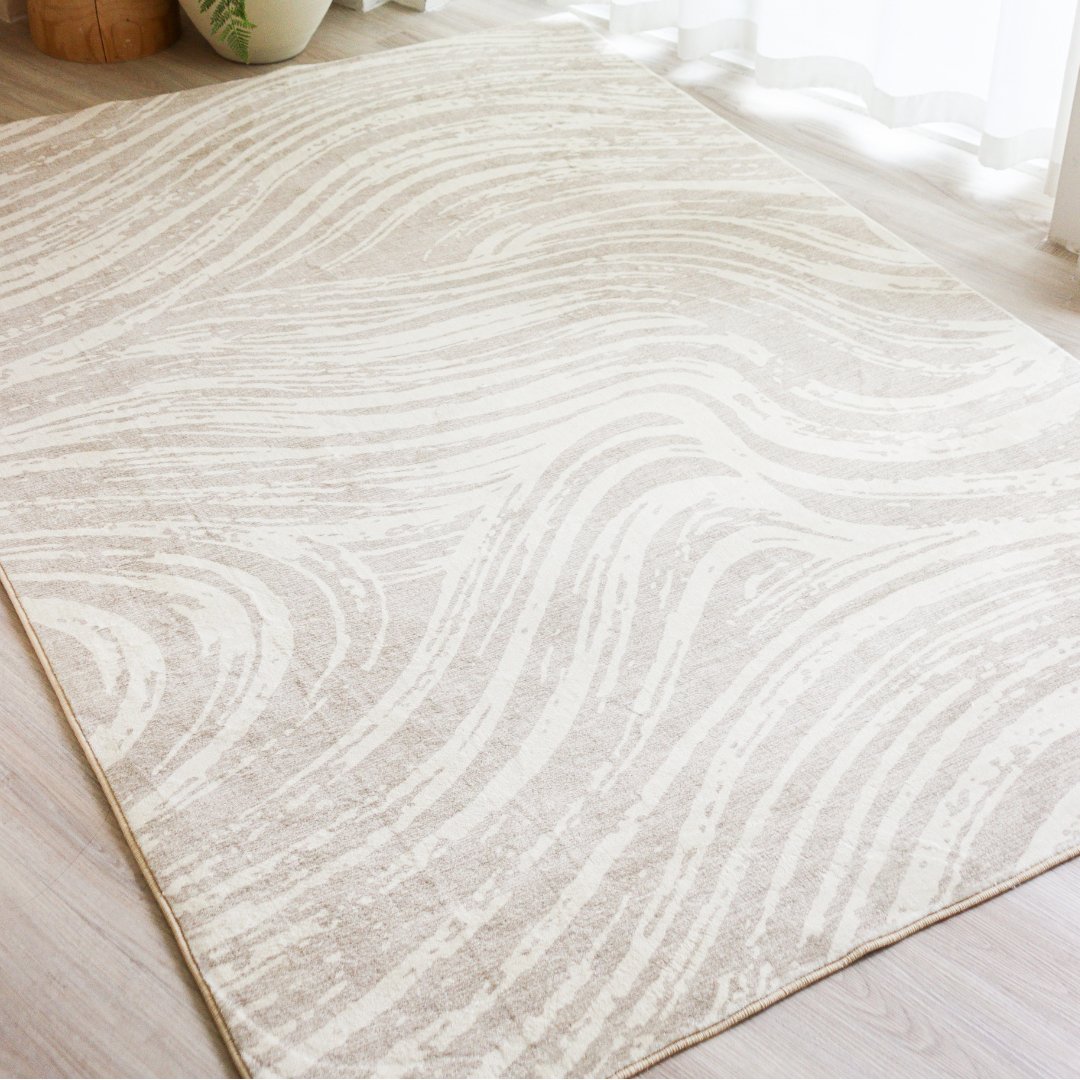 Sand Waves Carpet | Scandinavian | Polyfibre Cashmere Series - The Carpetier™