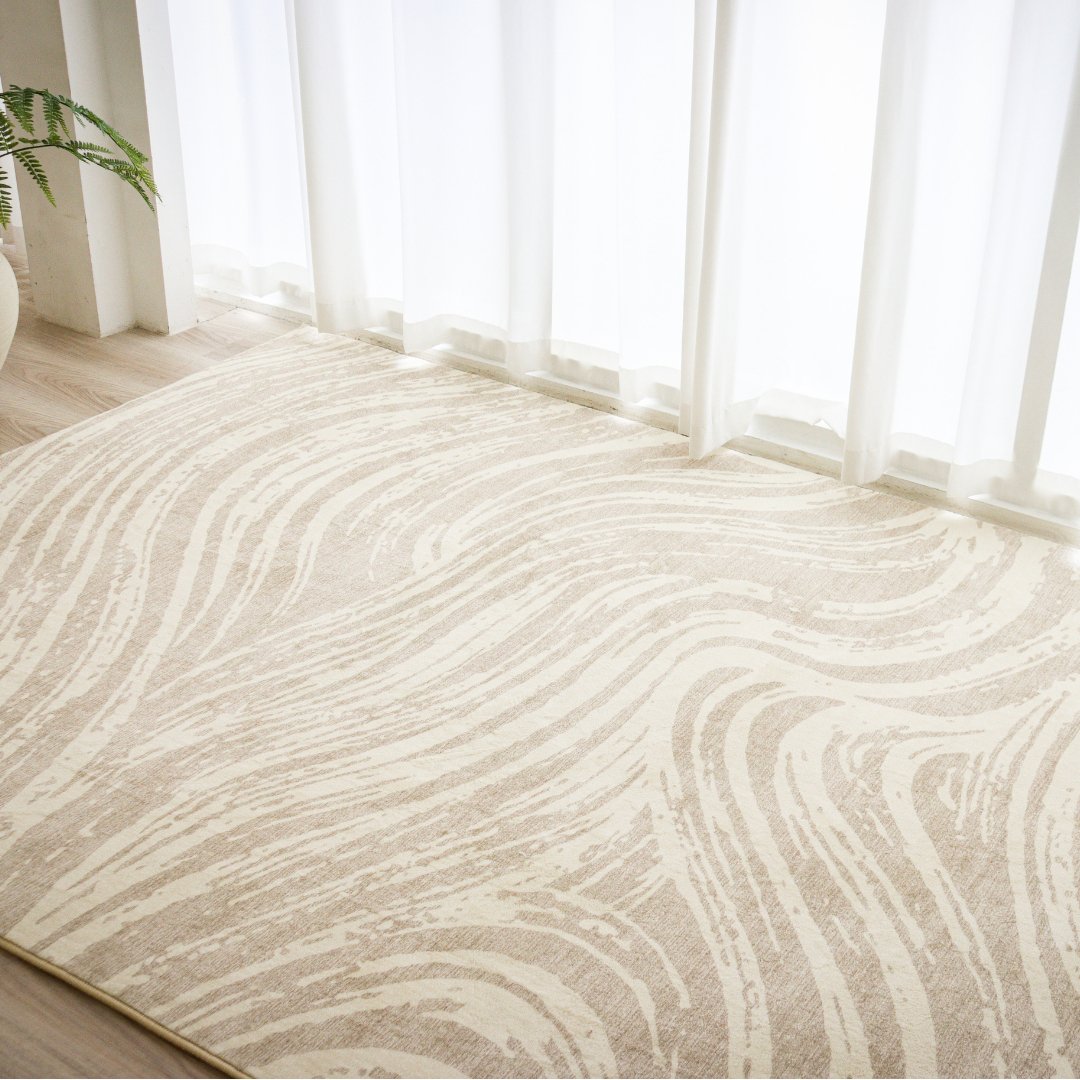 Sand Waves Carpet | Scandinavian | Polyfibre Cashmere Series - The Carpetier™