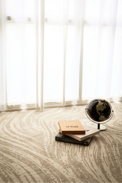 Sand Waves Carpet | Scandinavian | Polyfibre Cashmere Series - The Carpetier™