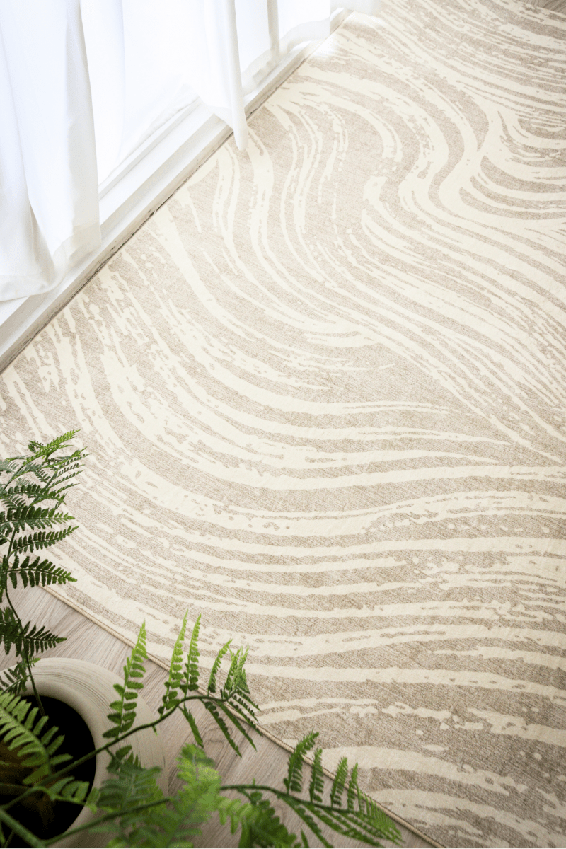 Sand Waves Carpet | Scandinavian | Polyfibre Cashmere Series - The Carpetier™
