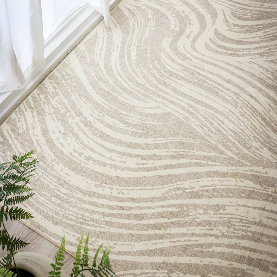 Sand Waves Carpet | Scandinavian | Polyfibre Cashmere Series - The Carpetier™