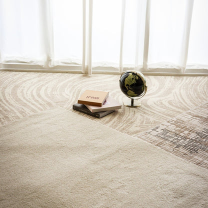 Sand Waves Carpet | Scandinavian | Polyfibre Cashmere Series - The Carpetier™