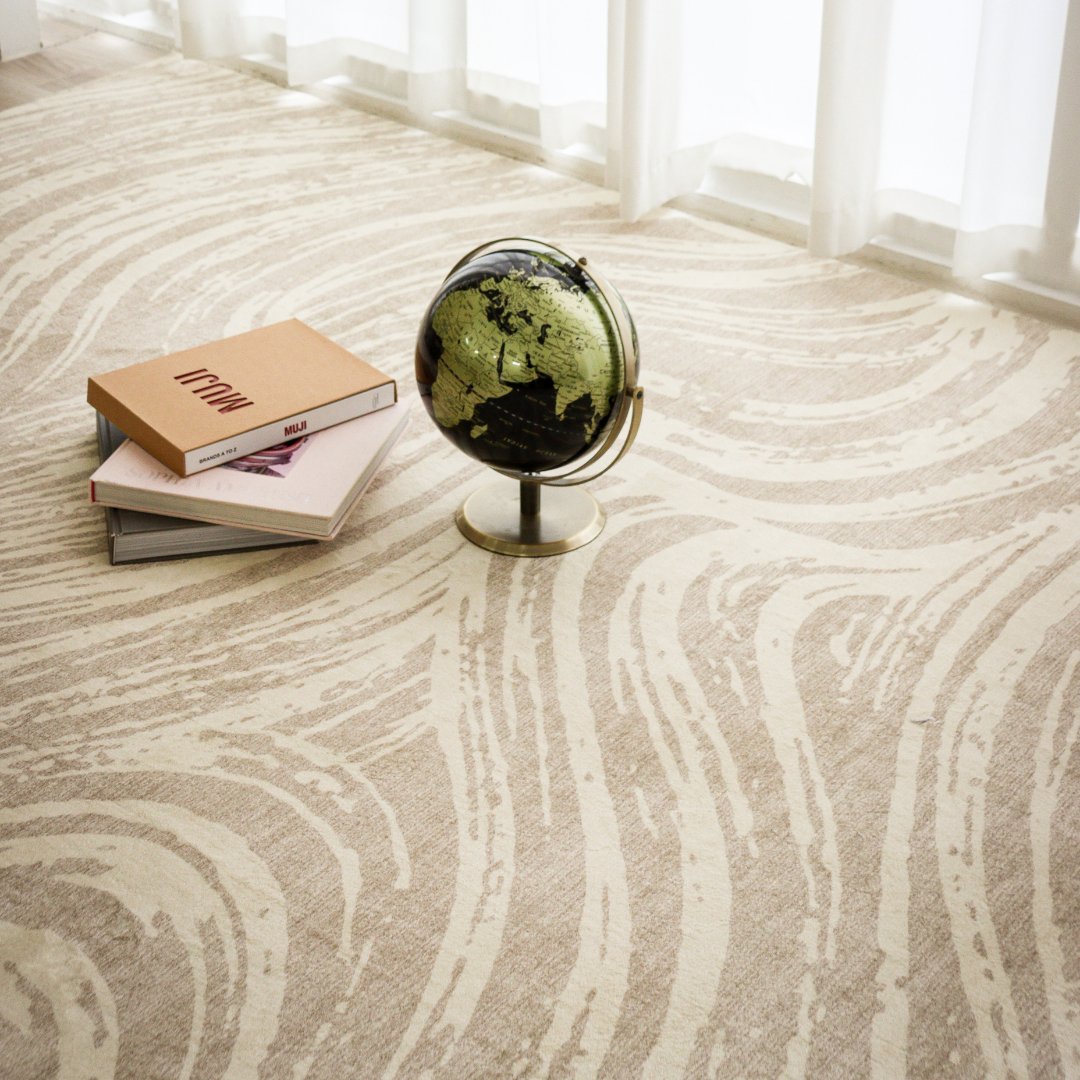 Sand Waves Carpet | Scandinavian | Polyfibre Cashmere Series - The Carpetier™