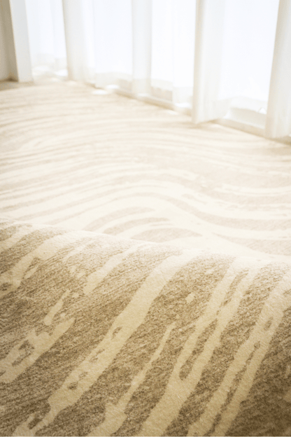 Sand Waves Carpet | Scandinavian | Polyfibre Cashmere Series - The Carpetier™