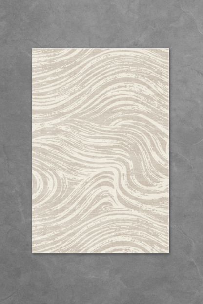 Sand Waves Floor Mat | Polyfibre Cashmere - The Carpetier™