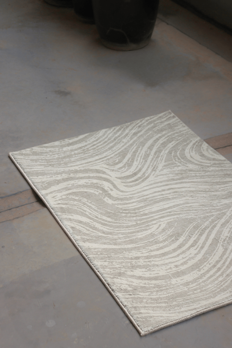 Sand Waves Floor Mat | Polyfibre Cashmere - The Carpetier™