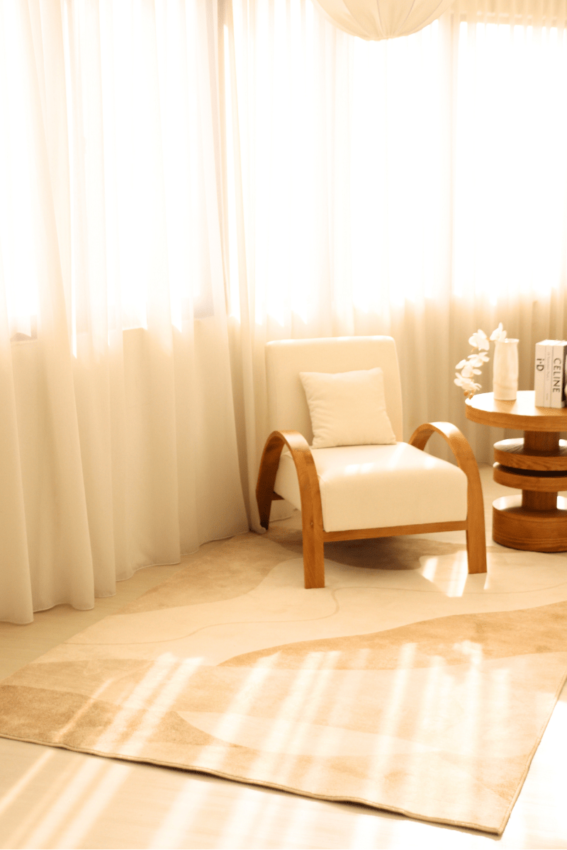 Sandstone Waves Carpet | Scandinavian | Polyfibre Cashmere Series - The Carpetier™