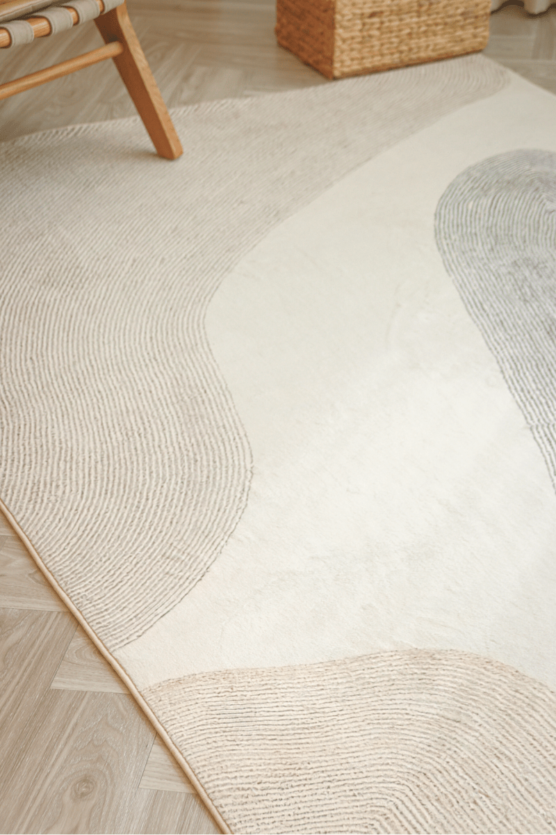Sandy Grey Shores Carpet | Scandinavian | Polyfibre Cashmere Series - The Carpetier™