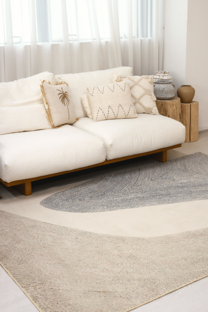 Sandy Grey Shores Carpet | Scandinavian | Polyfibre Cashmere Series - The Carpetier™