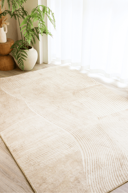 Sculpted Sand Carpet | Scandinavian | Polyfibre Cashmere Series - The Carpetier™
