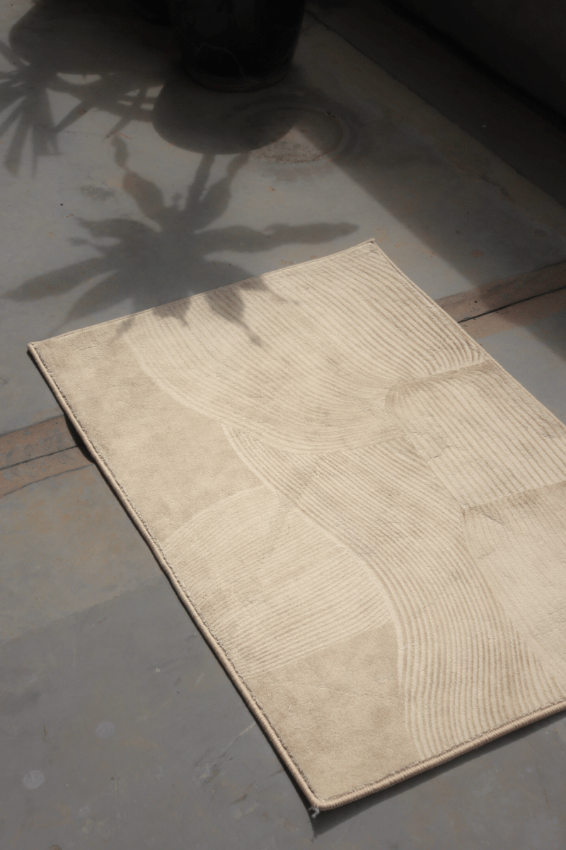 Sculpted Sand Floor Mat | Polyfibre Cashmere - The Carpetier™