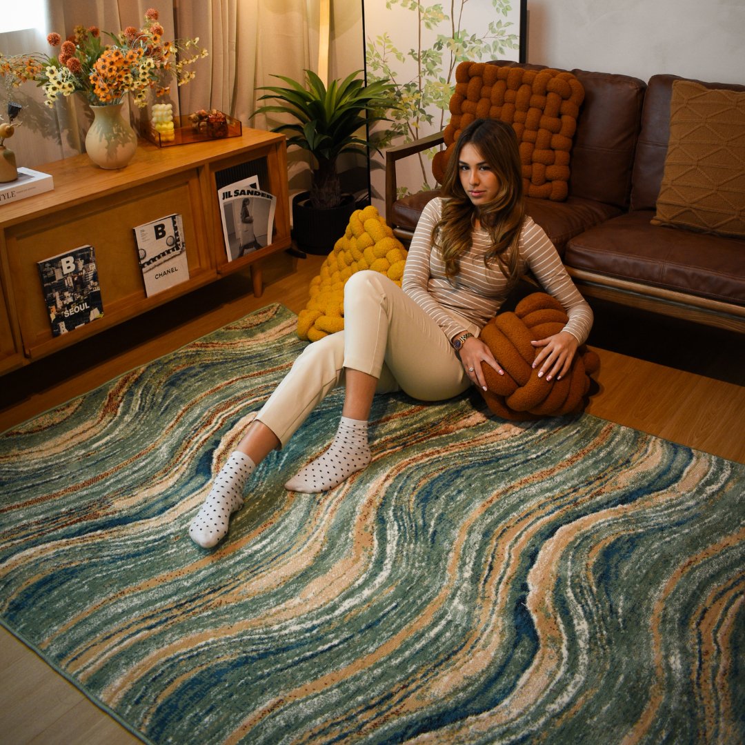 Seaside Drift Carpet | Wilton Dyed Series - The Carpetier™