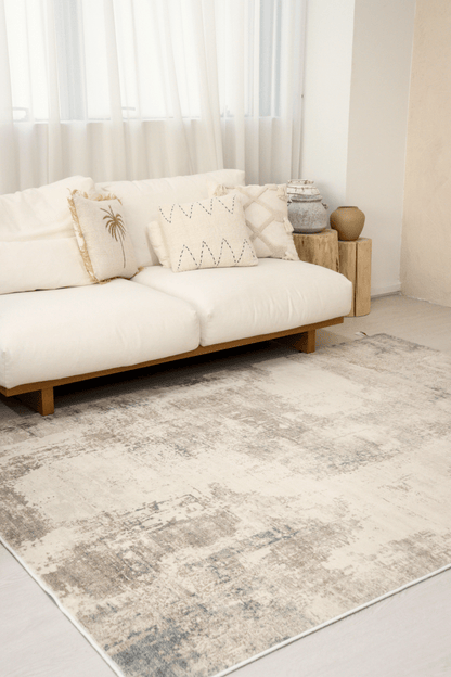 Silver Blue Mist Carpet | Modern | Polyfibre Cashmere Series - The Carpetier™