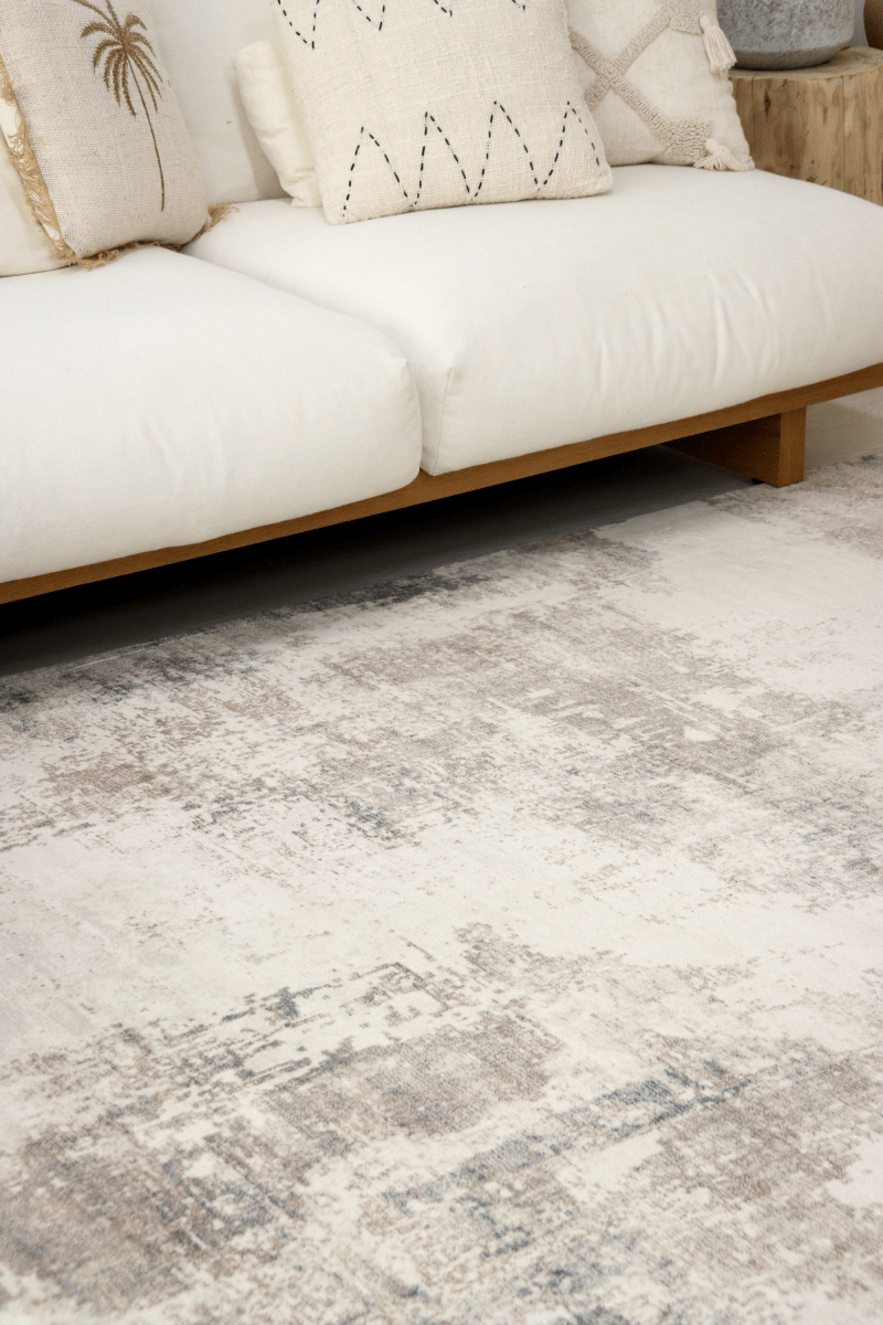 Silver Blue Mist Carpet | Modern | Polyfibre Cashmere Series - The Carpetier™