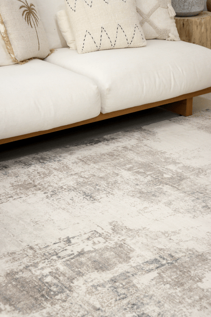 Silver Blue Mist Carpet | Modern | Polyfibre Cashmere Series - The Carpetier™