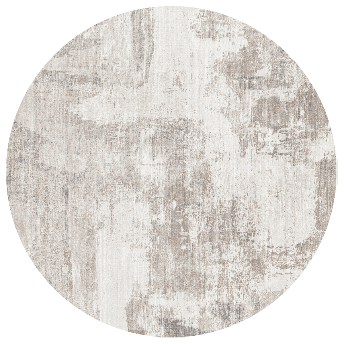 Silver Blue Mist Round Carpet | Polyfibre Cashmere - The Carpetier™