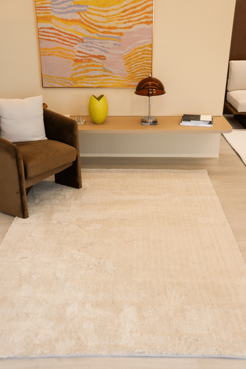 Soft Beige Mid - Pile LuxeFur Carpet | LuxeFur - The Carpetier™