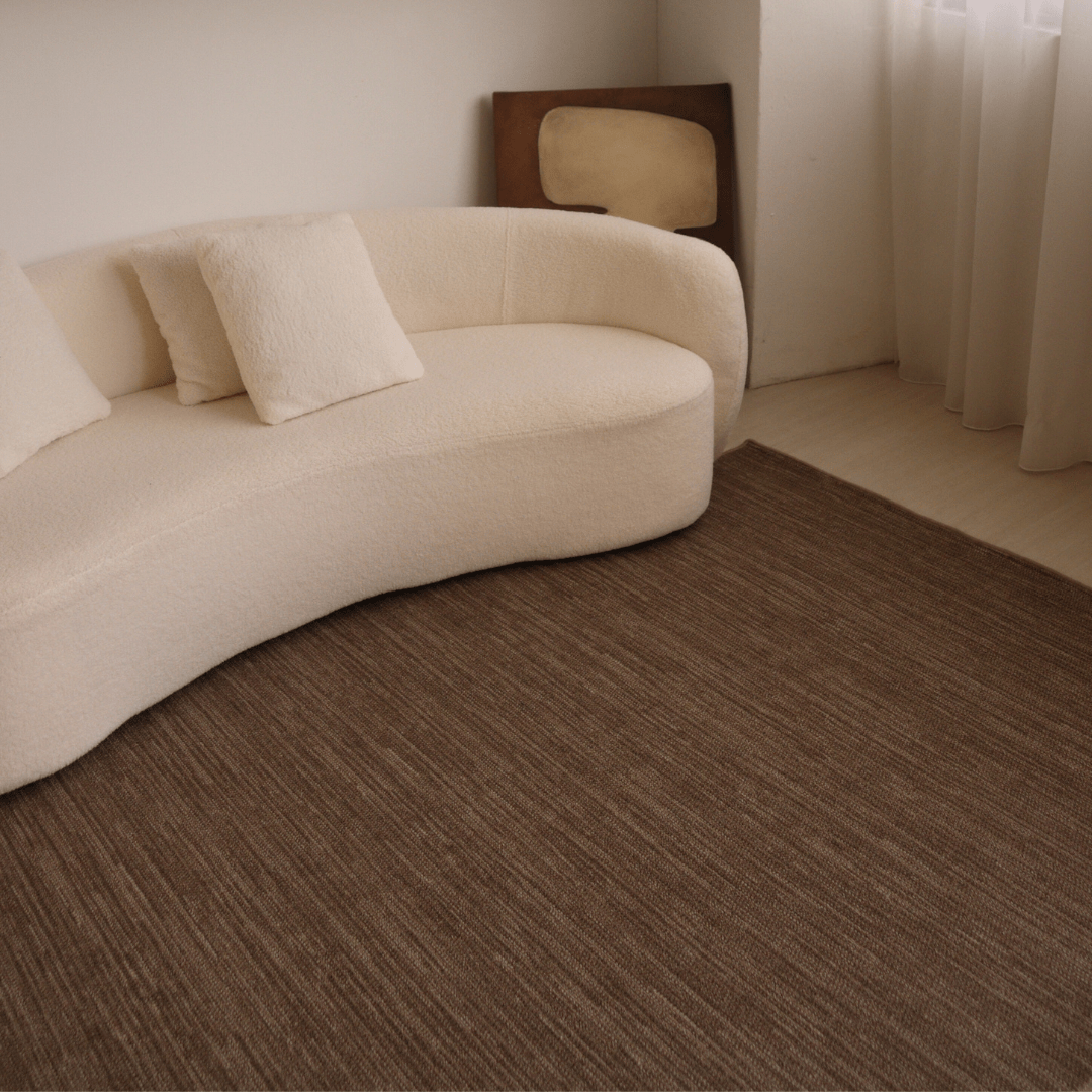 Walnut & Cream Multi - Coloured Loop Pile Carpet | Earth Series - The Carpetier™