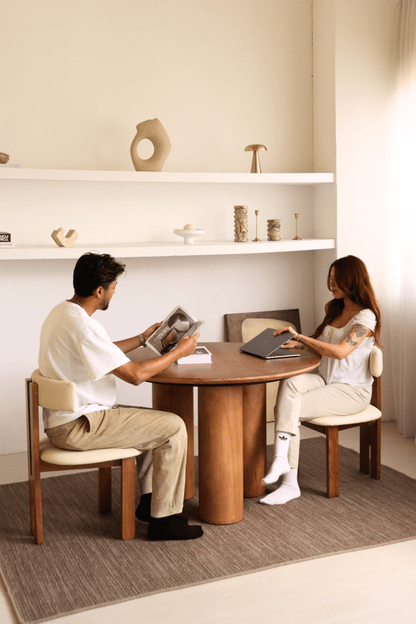 Walnut & Cream Multi - Coloured Loop Pile Carpet | Earth Series - The Carpetier™