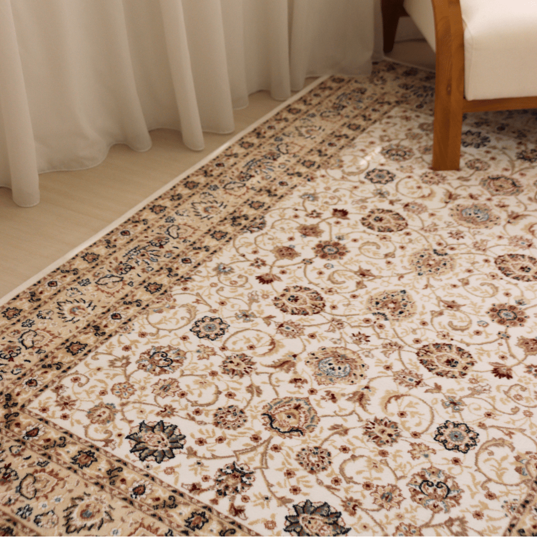 White Garden Carpet | Al Safa | Royal Persian Series - The Carpetier™