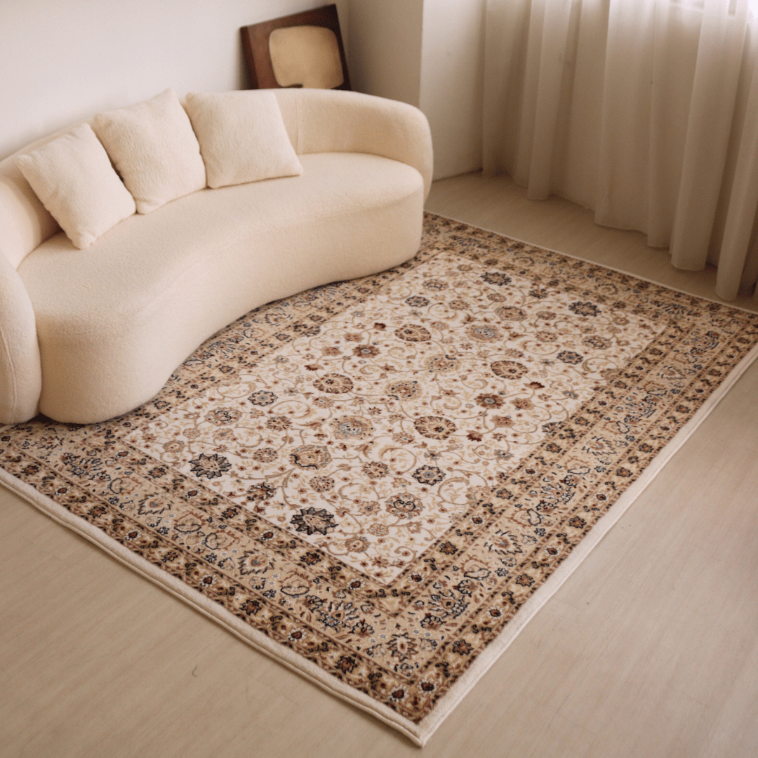 White Garden Carpet | Al Safa | Royal Persian Series - The Carpetier™