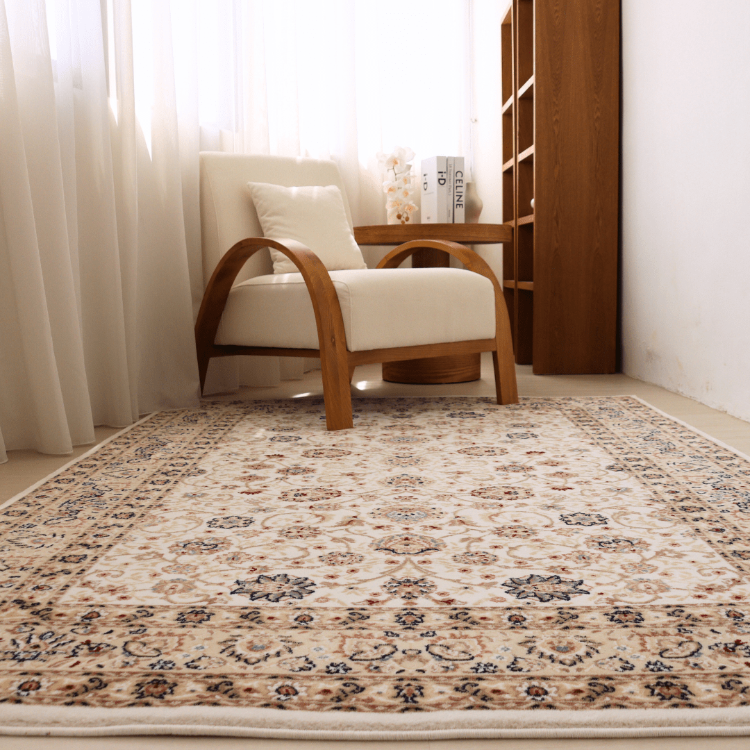 White Garden Carpet | Al Safa | Royal Persian Series - The Carpetier™