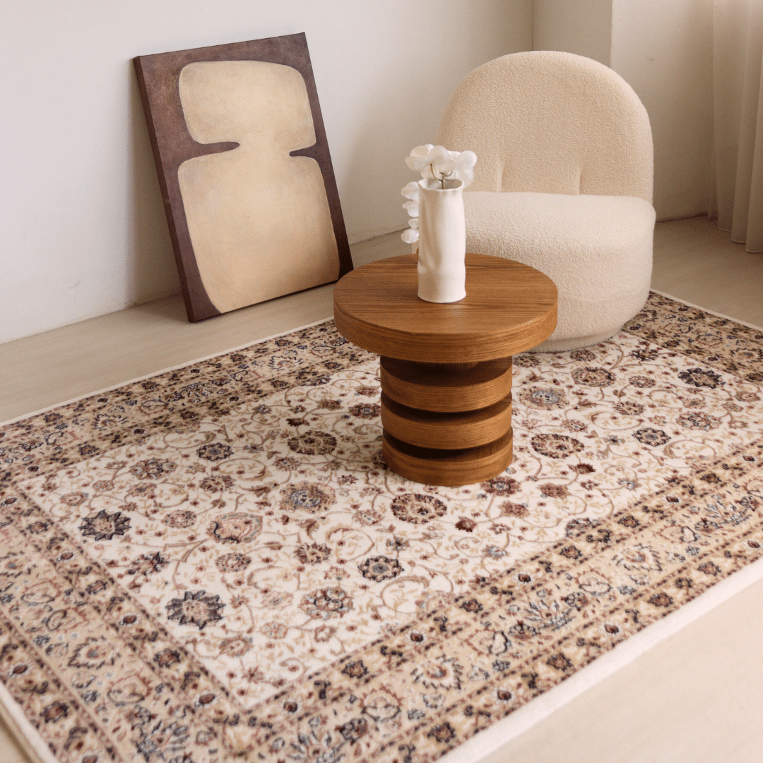 White Garden Carpet | Al Safa | Royal Persian Series - The Carpetier™