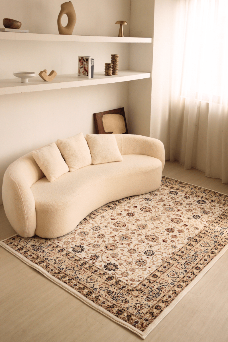 White Garden Carpet | Al Safa | Royal Persian Series - The Carpetier™