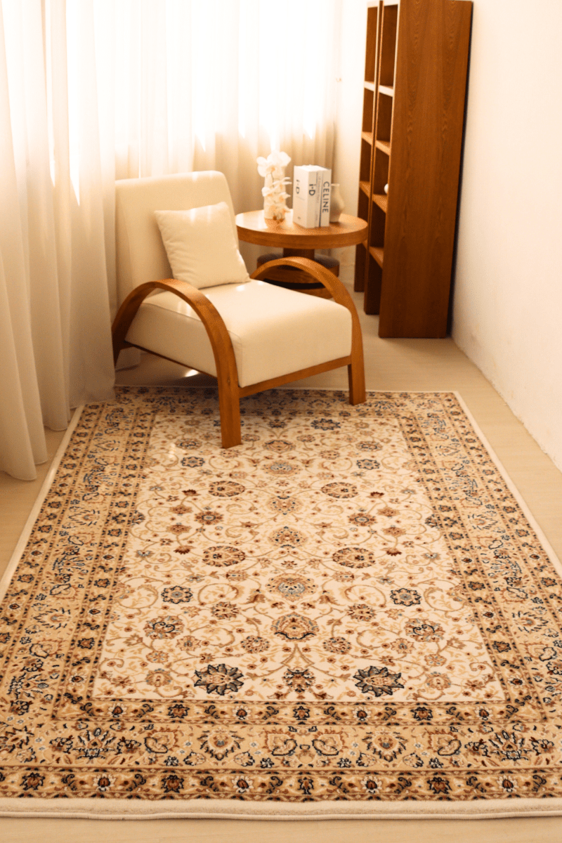 White Garden Carpet | Al Safa | Royal Persian Series - The Carpetier™