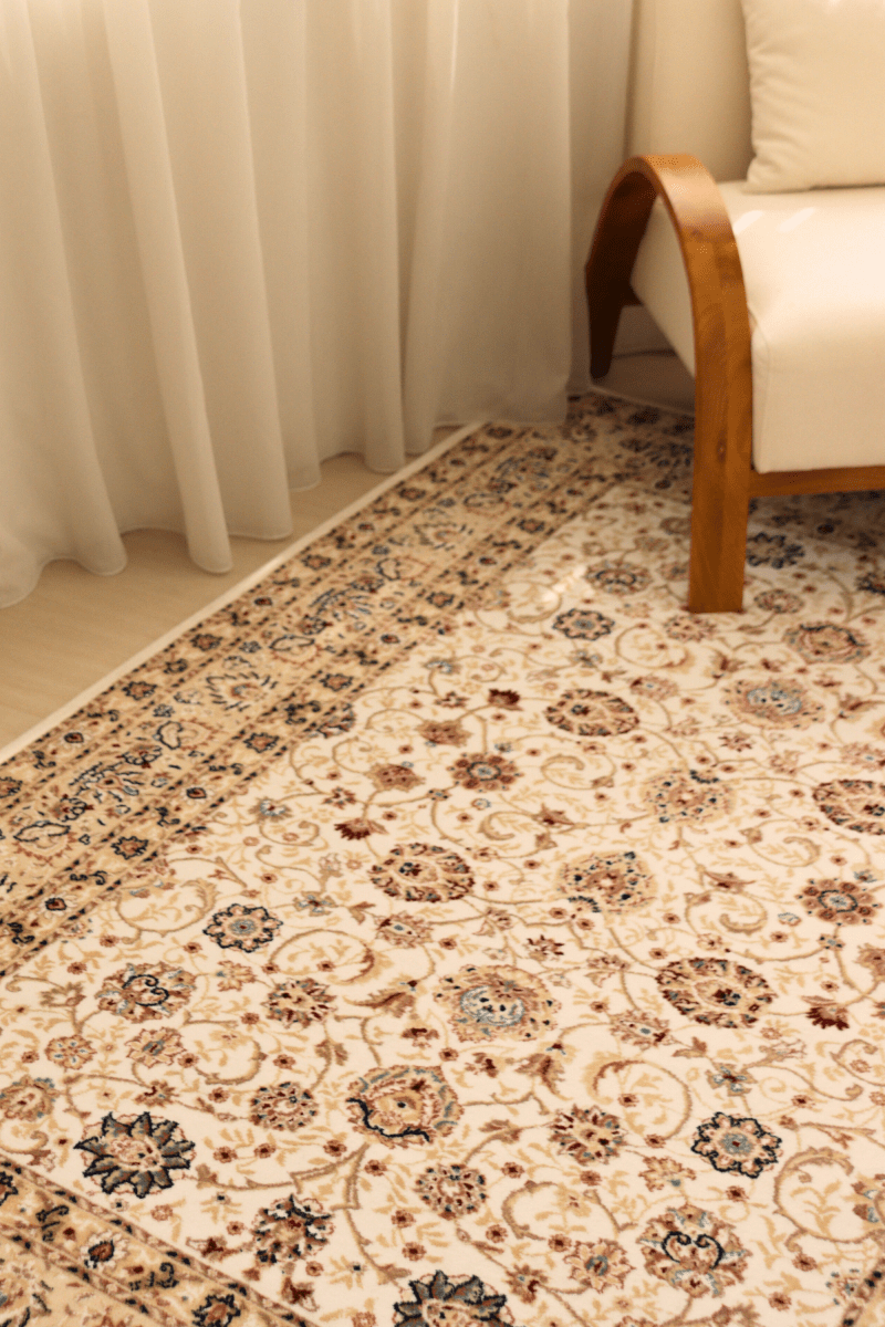 White Garden Carpet | Al Safa | Royal Persian Series - The Carpetier™