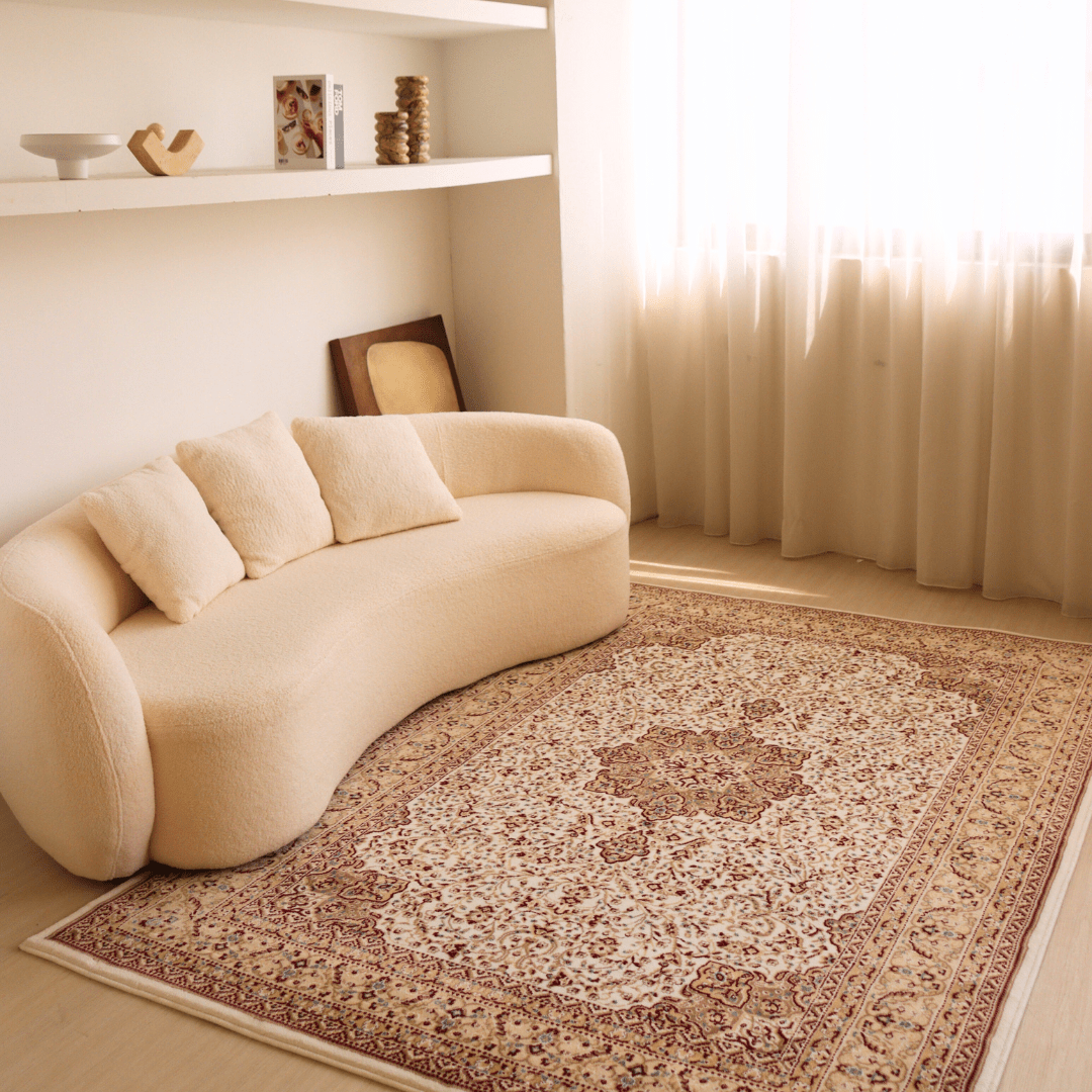 White Ottoman Carpet | Al Safa | Royal Persian Series - The Carpetier™