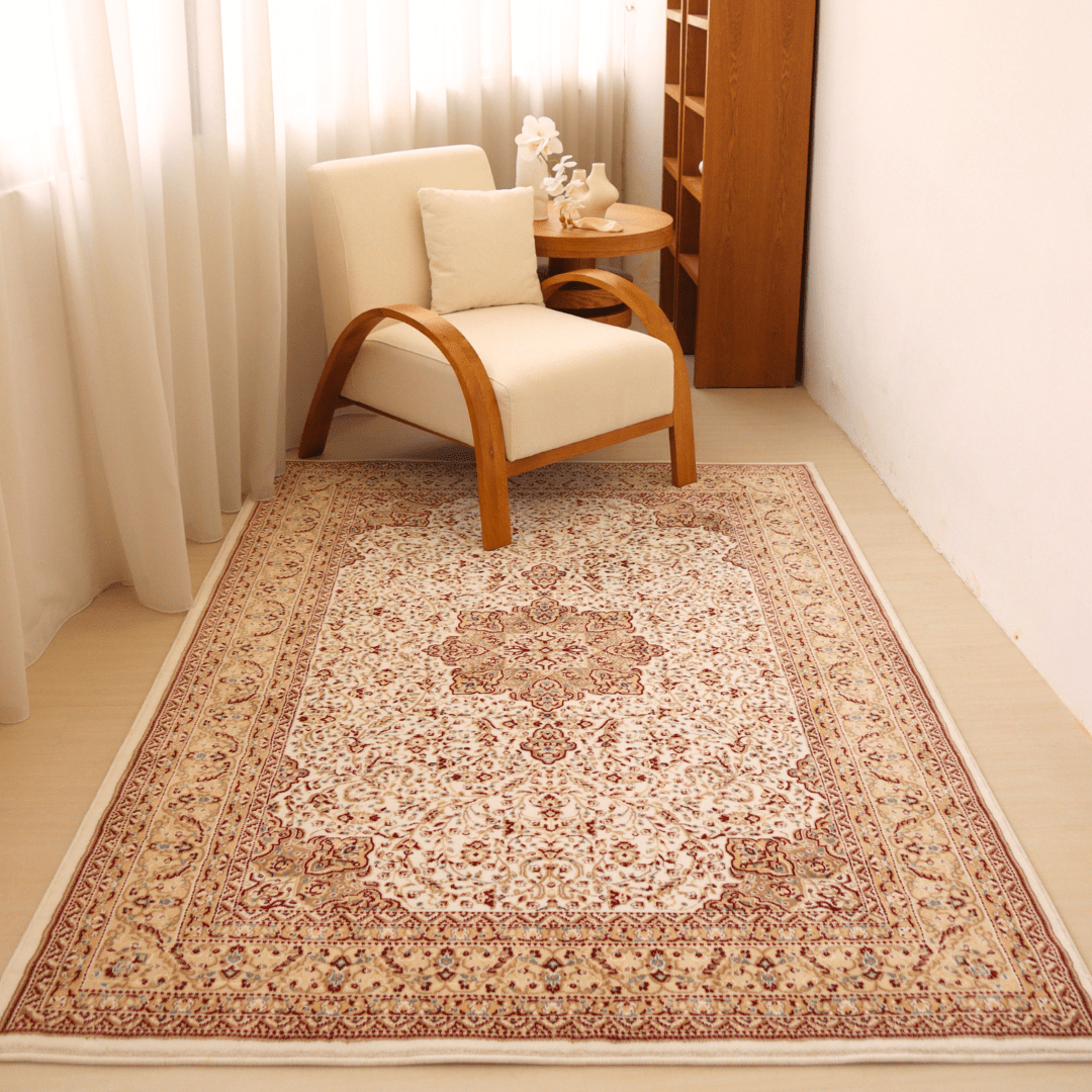 White Ottoman Carpet | Al Safa | Royal Persian Series - The Carpetier™