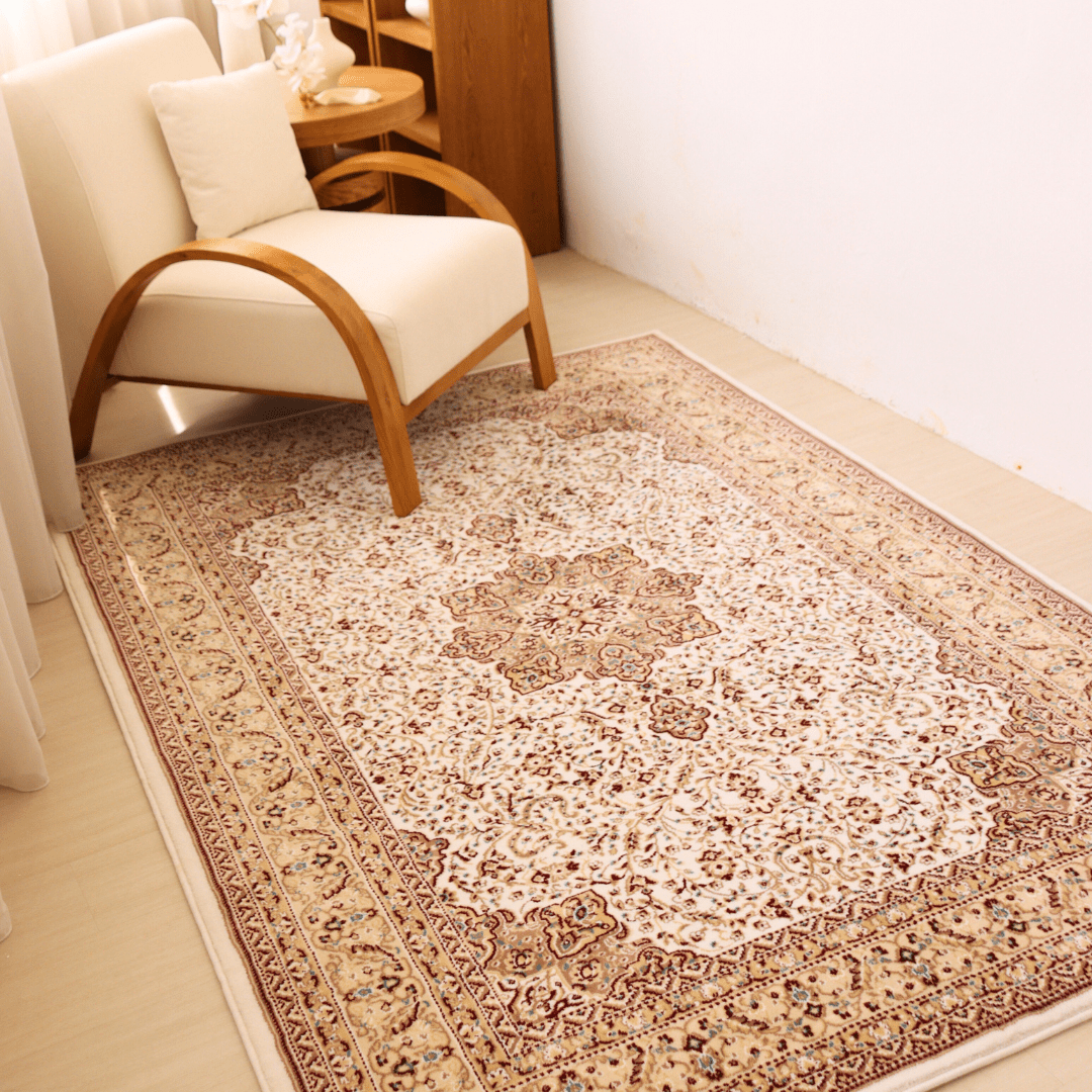 White Ottoman Carpet | Al Safa | Royal Persian Series - The Carpetier™