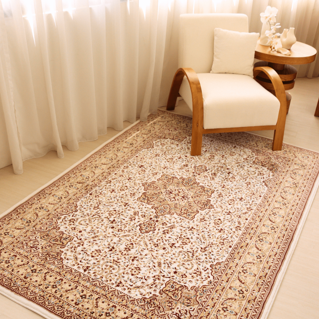 White Ottoman Carpet | Al Safa | Royal Persian Series - The Carpetier™