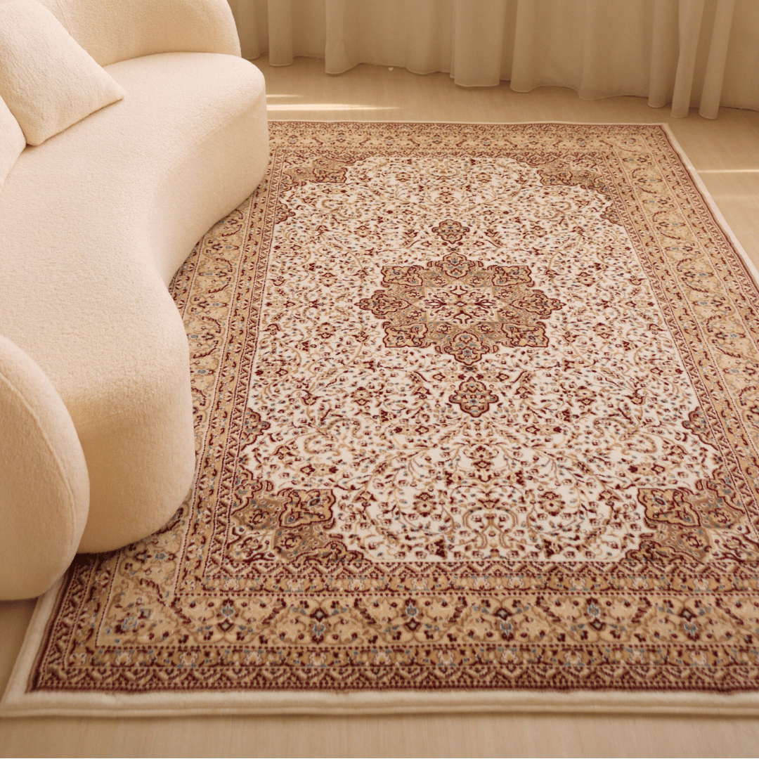 White Ottoman Carpet | Al Safa | Royal Persian Series - The Carpetier™