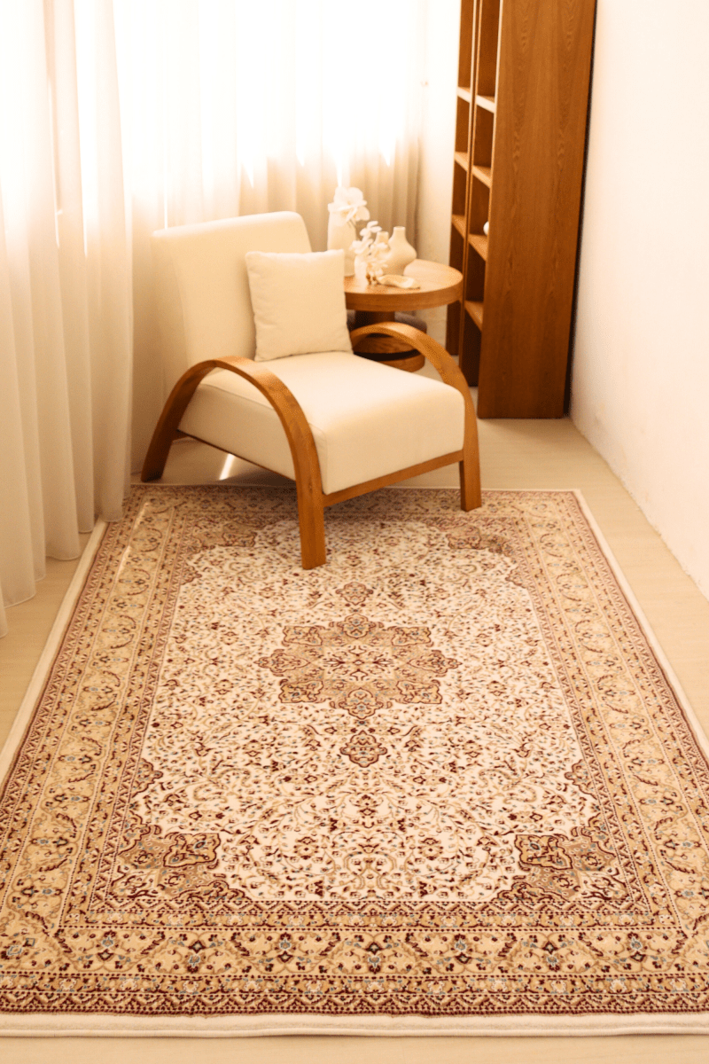 White Ottoman Carpet | Al Safa | Royal Persian Series - The Carpetier™