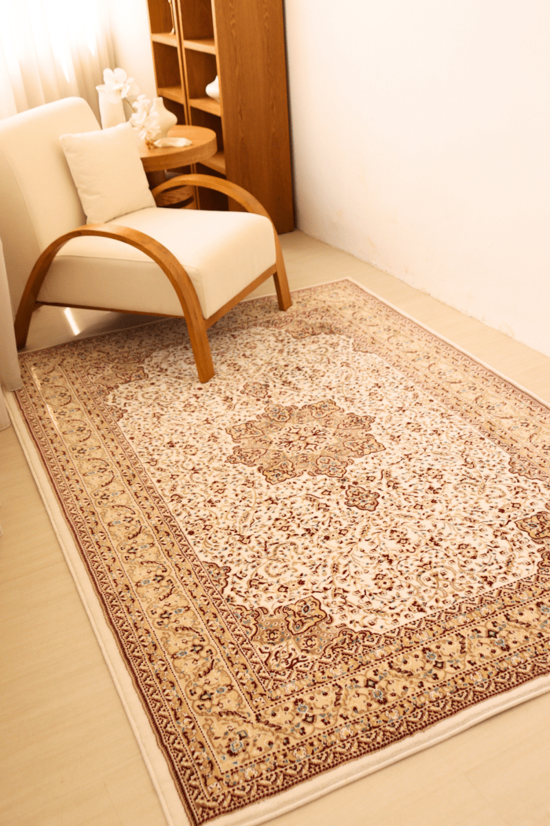 White Ottoman Carpet | Al Safa | Royal Persian Series - The Carpetier™