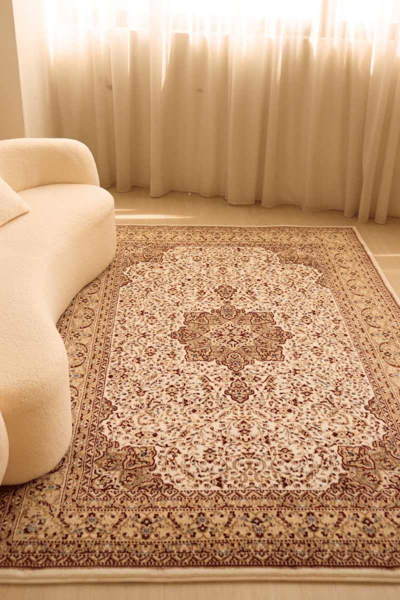 White Ottoman Carpet | Al Safa | Royal Persian Series - The Carpetier™