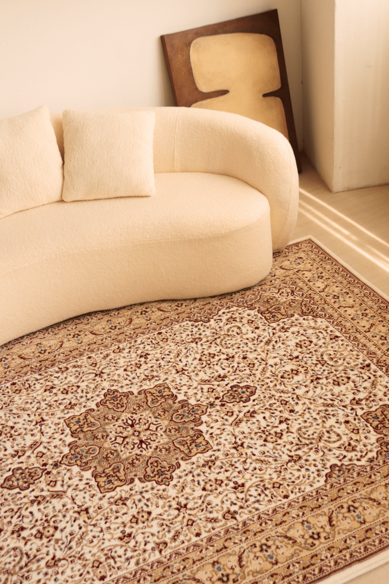 White Ottoman Carpet | Al Safa | Royal Persian Series - The Carpetier™