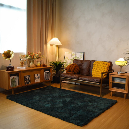 Dark Pine Green LuxeFur Carpet | LuxeFur Dyed Series - The Carpetier™